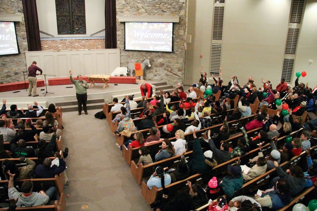 The Brentwood Hills Church of Christ in Nashville, Tenn., meets for worship.