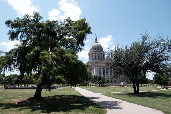 A view of Oklahoma's state Capitol.