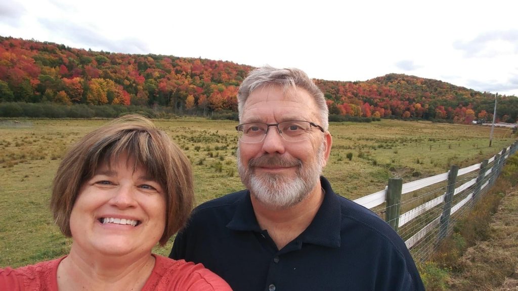 Laura Morris and her husband, Chuck