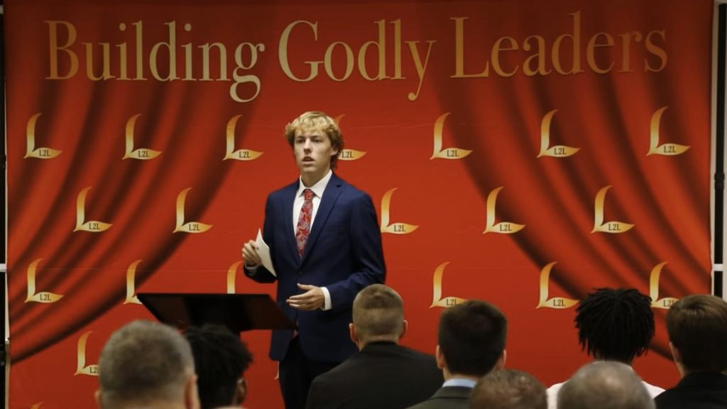 Lads to Leaders invitational speaker at Faulkner Lectureship.