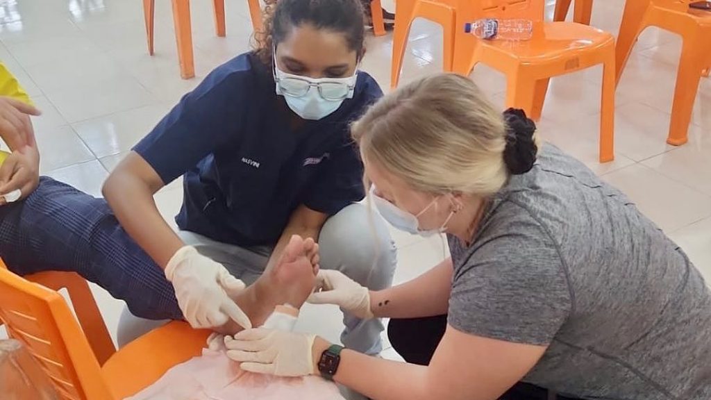 A clinic day run by Jochebed's Hope in in Gunungsitoli.