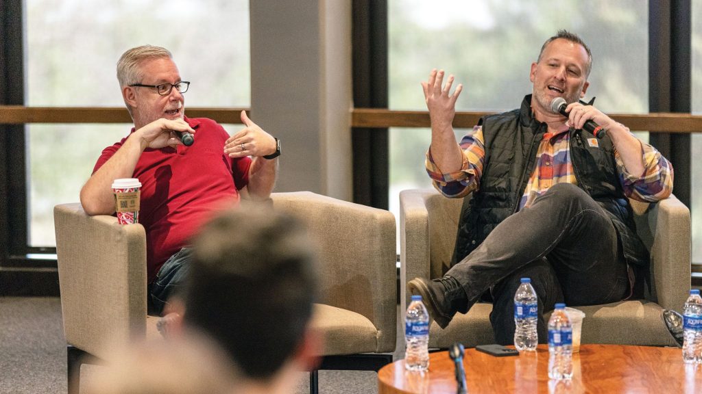 Speaking at Abilene Christian University in Texas, Chris Juen and Chad Gundersen describe their journey as producers of “The Chosen.”