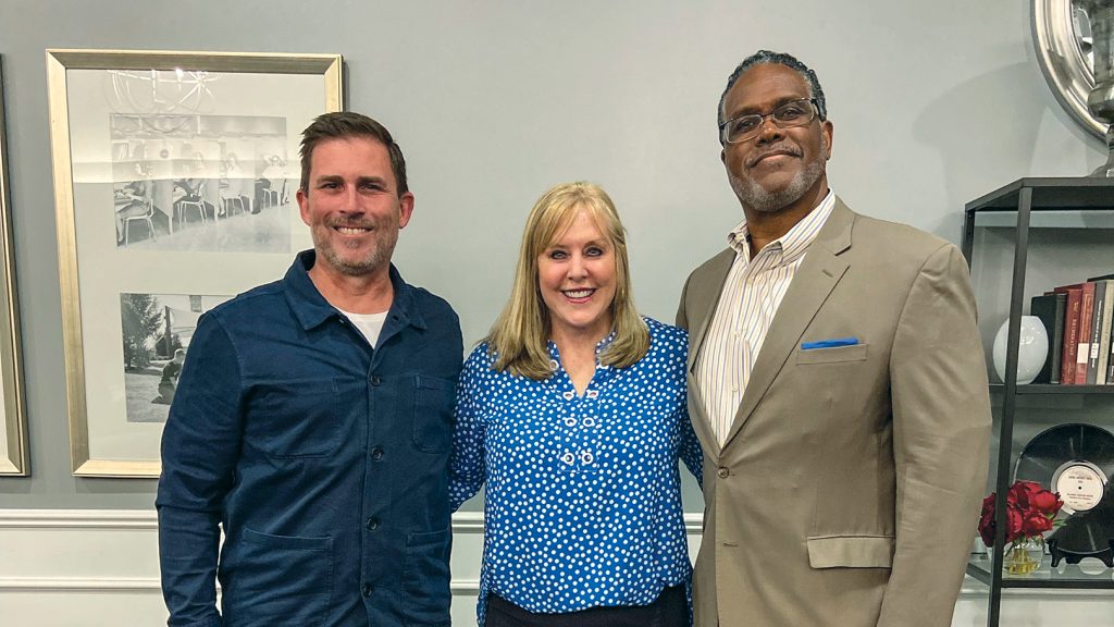 Alan Beard, Rhonda Zorn Fernandez and Sammie Berry at the board meeting.